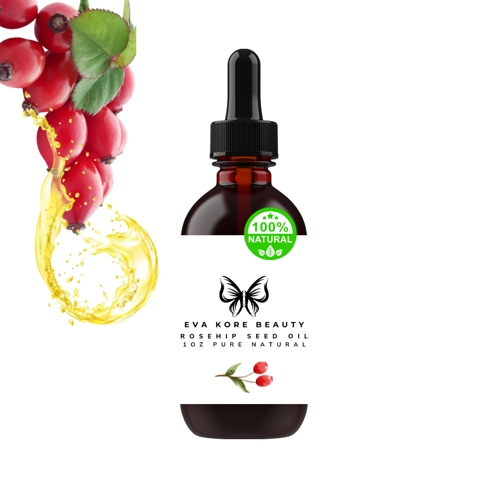 100% Natural 1OZ Rosehip Seed Oil EVA KORE BEAUTY 